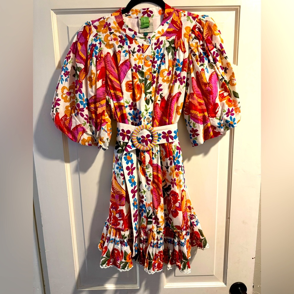 FARM Rio - Spring Bananas Minidress